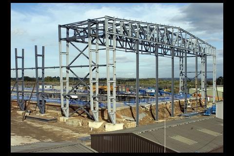 Specialist contractor Bourne Steel started at the south end of the building and worked towards the other end, handing over sections as each was completed.